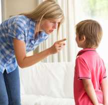 Mother Telling Off Son At Home