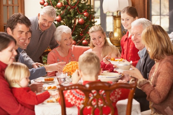 Large family eating Christmas dinner Image downloaded by John O'Reilly at 12:56 on the 02/12/11