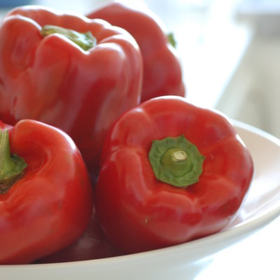 Red capsicum (bell peppers)