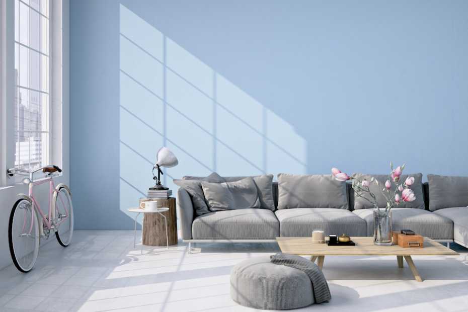 Contemporary living room loft interior. 3d rendering