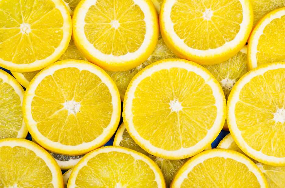 Lemon slices background