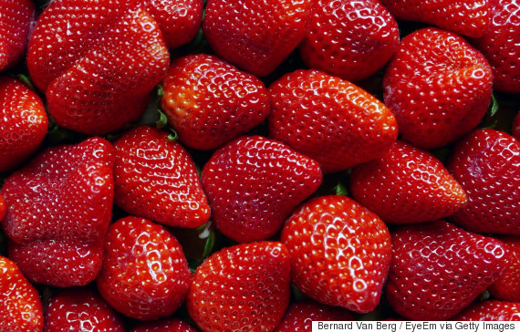 Full Frame Shot Of Strawberries