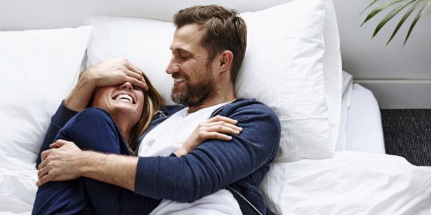 Young couple having a good time - Indoors