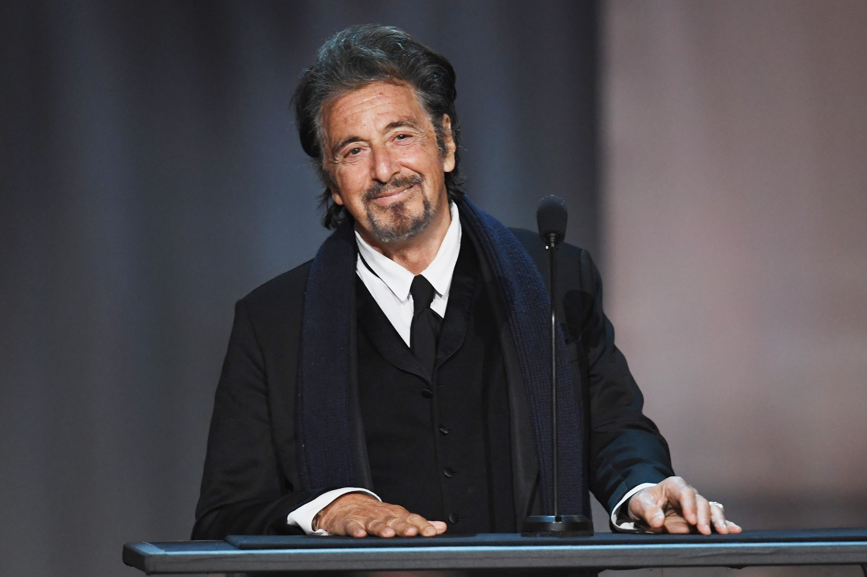 HOLLYWOOD, CA - JUNE 08:  Actor Al Pacino speaks onstage during American Film Institute's 45th Life Achievement Award Gala Tribute to Diane Keaton at Dolby Theatre on June 8, 2017 in Hollywood, California. 26658_007  (Photo by Kevin Winter/Getty Images)