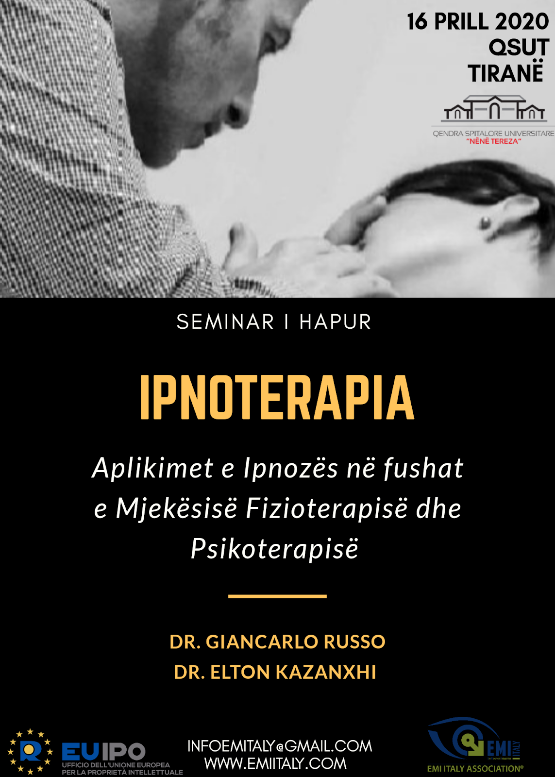 Seminar  / Hipnoza në Shqipëri 16 Prill 2020